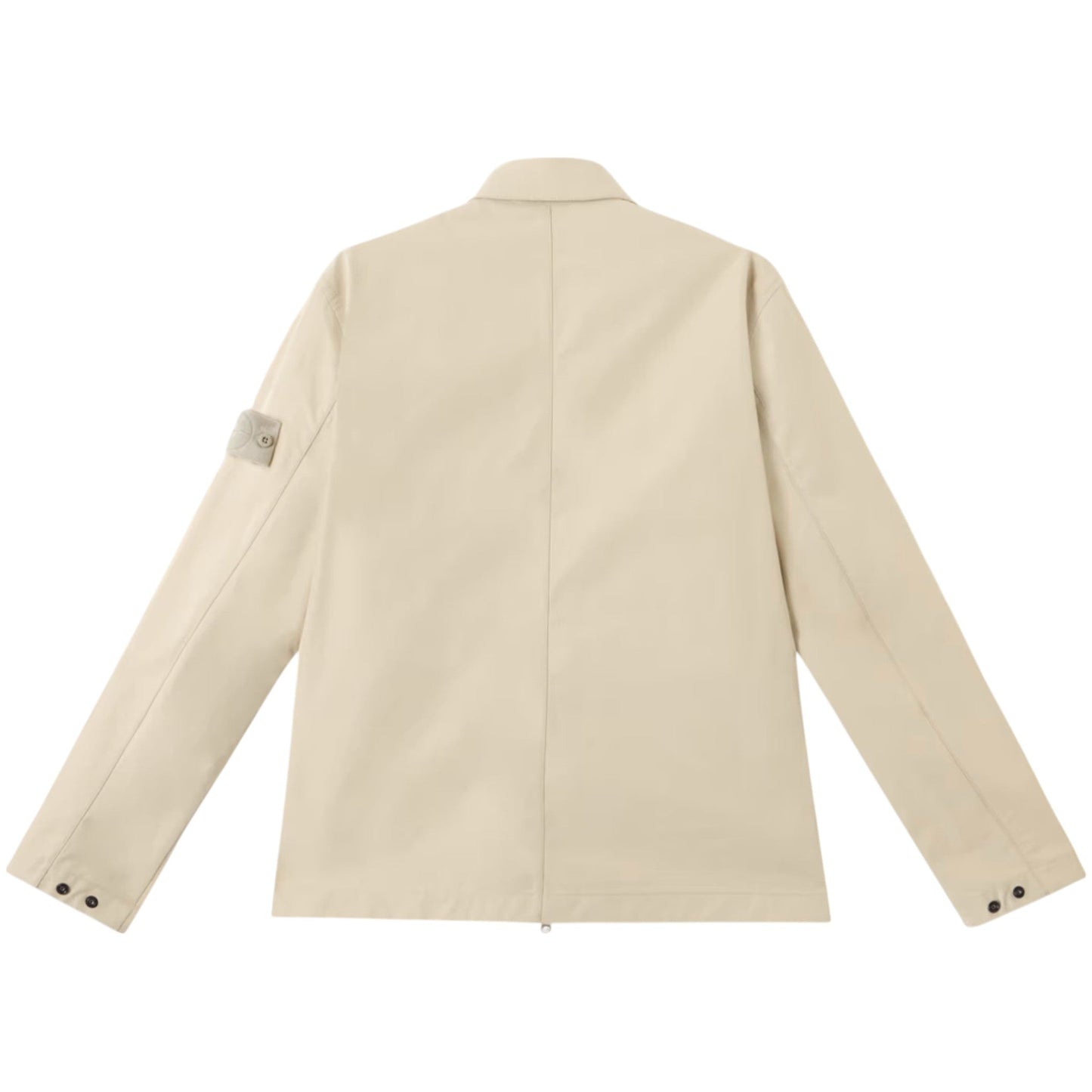 Stone Island Weatherproof Cotton Canvas Ghost Beige Overshirt