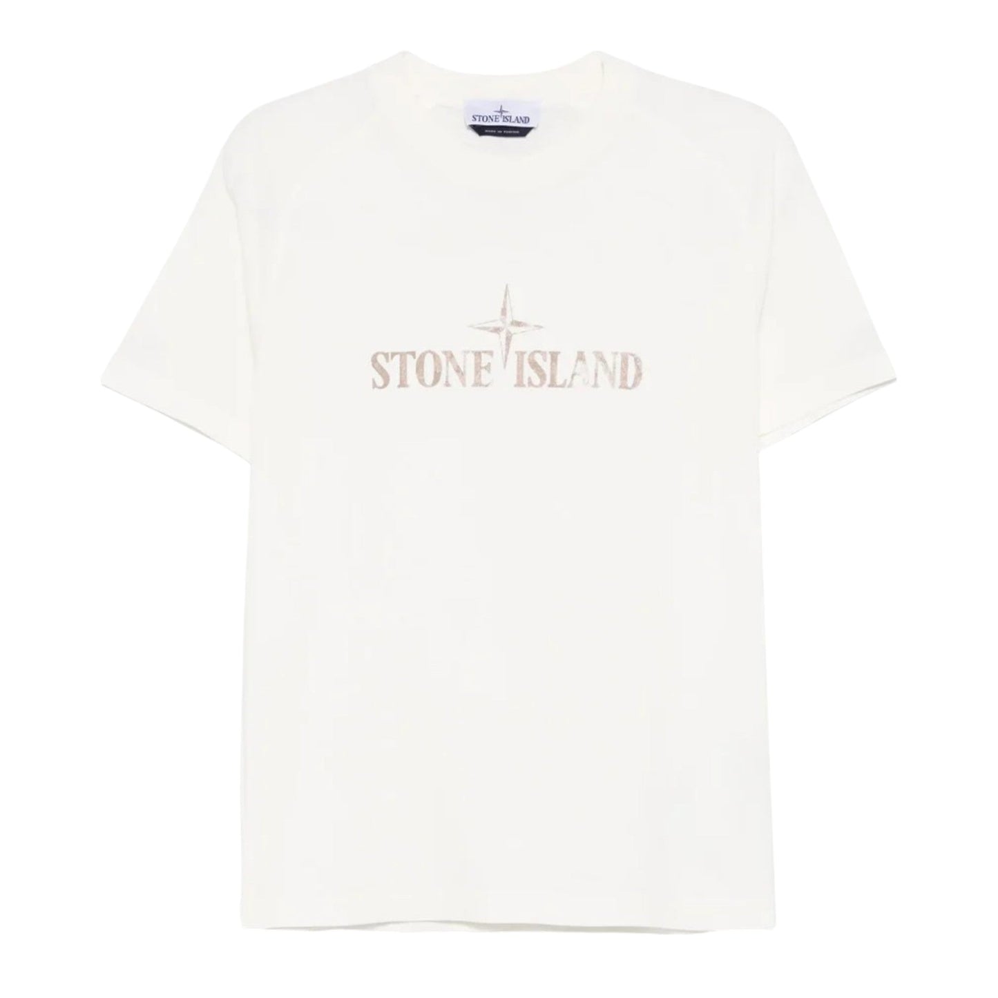 Stone Island Organic Cotton Ivory T-shirt