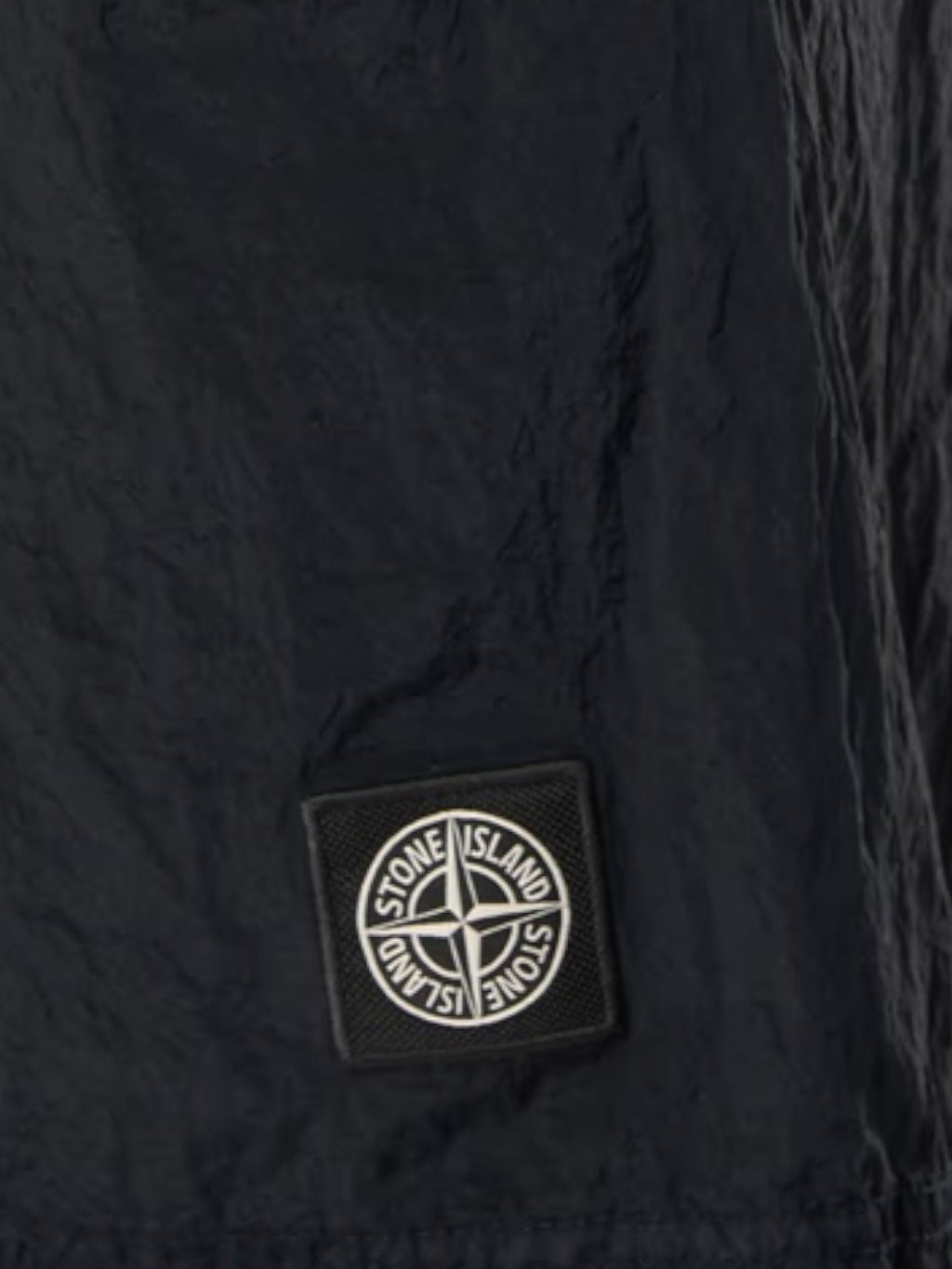 Stone Island, Brushed Nylon Navy, Compass Patch Swim Shorts