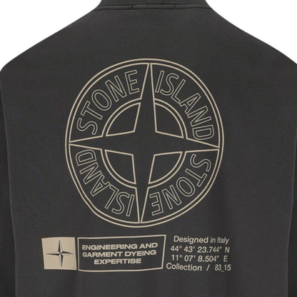 Stone Island, Lead Grey Oversized Sweatshirt - True Labels