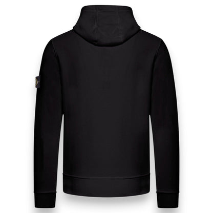 Stone Island, Black Hoodie. Organic Cotton - True Labels