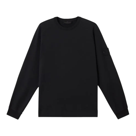 Stone Island Cotton Fleece Black Ghost Sweatshirt