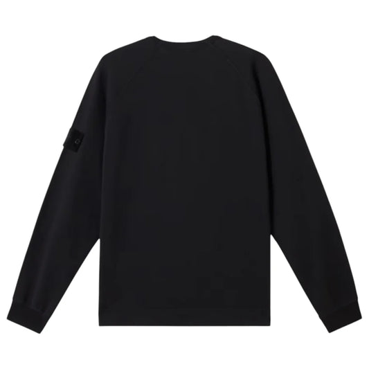 Stone Island Cotton Fleece Black Ghost Sweatshirt