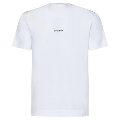 GIVENCHY, 4G Logo-Embroidered White Cotton T-Shirt