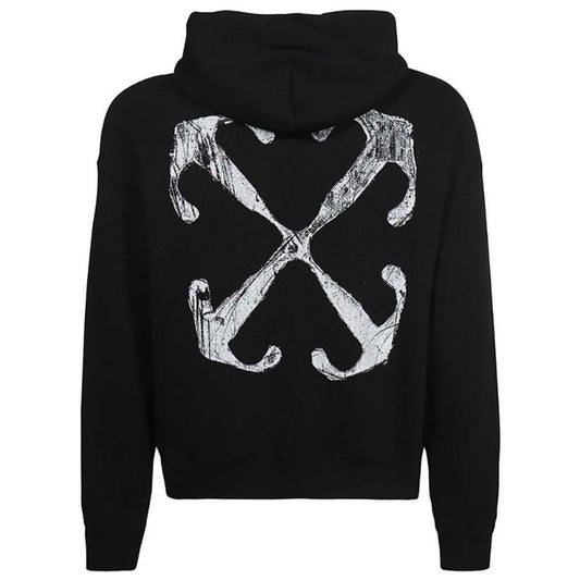 Off White Mens Ombb085F23Fle0071001 Hoodie Black - Style Centre Wholesale