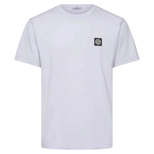 Stone Island, Lilac Compass Patch Crewneck T-Shirt
