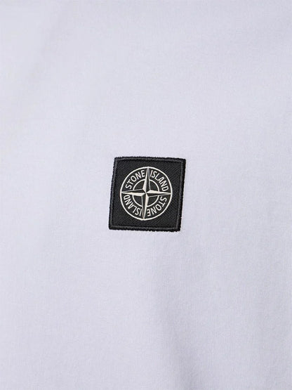 Stone Island, Lilac Compass Patch Crewneck T-Shirt