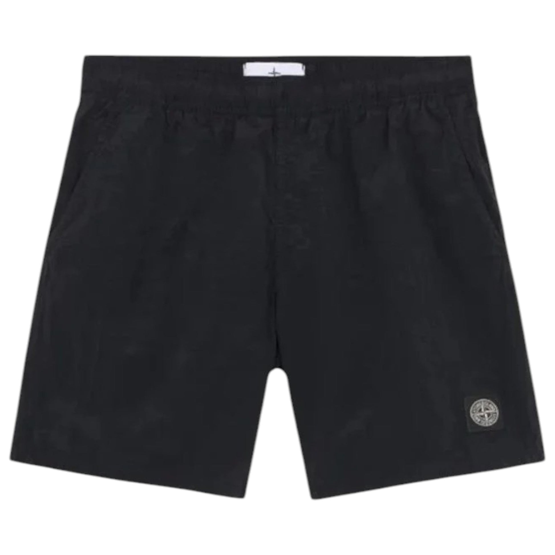 Stone Island, Brushed Nylon Navy, Compass Patch Swim Shorts