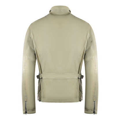 Parajumpers Truman Leather London Fog Beige Leather Jacket